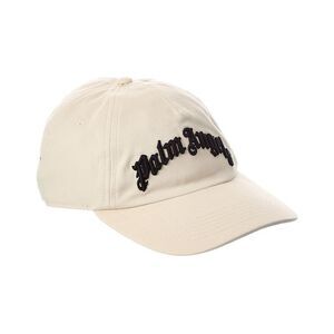 Palm Angels Curved Logo Cap, White